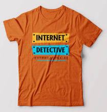 Load image into Gallery viewer, Internet T-Shirt for Men-Orange-Ektarfa.online