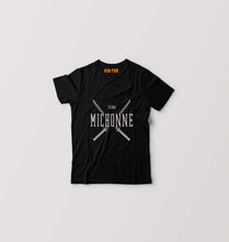Load image into Gallery viewer, Team Michonne Kids T-Shirt for Boy/Girl-Black-Ektarfa.online