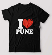 Load image into Gallery viewer, I Love Pune T-Shirt for Men-Black-Ektarfa.online