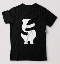 Load image into Gallery viewer, Hippo Dolphin Hug T-Shirt for Men-Black-Ektarfa.online