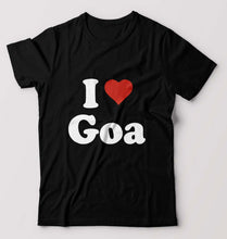 Load image into Gallery viewer, I Love Goa T-Shirt for Men-Black-Ektarfa.online