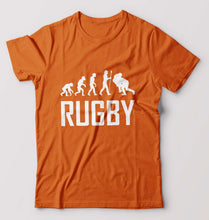 Load image into Gallery viewer, Rugby Evolution T-Shirt for Men-Orange-Ektarfa.online