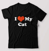 Load image into Gallery viewer, I Love My Cat T-Shirt for Men-Black-Ektarfa.online