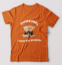 Load image into Gallery viewer, Domrebel Bear T-Shirt for Men-Orange-Ektarfa.online