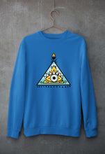 Load image into Gallery viewer, Psychedelic Triangle eye Unisex Sweatshirt for Men/Women-Royal Blue-Ektarfa.online