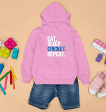 Load image into Gallery viewer, CRICKET Eat Sleep Cricket Repeat Kids Hoodie for Boy/Girl-Light Baby Pink-Ektarfa.online
