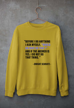 Load image into Gallery viewer, Dwight Schrute Unisex Sweatshirt for Men/Women-Mustard Yellow-Ektarfa.online