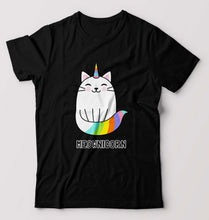Load image into Gallery viewer, Cat Unicorn T-Shirt for Men-Black-Ektarfa.online