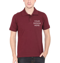 Load image into Gallery viewer, Customized-Custom-Personalized Polo T-Shirt for Men-Maroon-Ektarfa.online