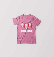 Load image into Gallery viewer, Money Heist Bella Ciao Kids T-Shirt for Boy/Girl-Pink-Ektarfa.online