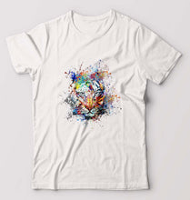 Load image into Gallery viewer, Tiger T-Shirt for Men-White-Ektarfa.online