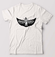 Load image into Gallery viewer, Rock and Roll T-Shirt for Men-White-Ektarfa.online