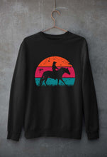 Load image into Gallery viewer, Horse Riding Unisex Sweatshirt for Men/Women-Black-Ektarfa.online