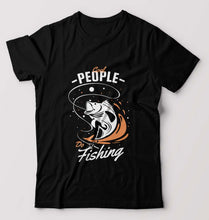 Load image into Gallery viewer, Fishing T-Shirt for Men-Black-Ektarfa.online