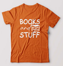 Load image into Gallery viewer, Books T-Shirt for Men-Orange-Ektarfa.online
