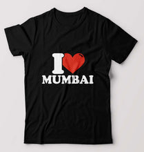 Load image into Gallery viewer, I Love Mumbai T-Shirt for Men-Black-Ektarfa.online