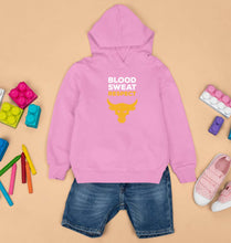 Load image into Gallery viewer, Blood Sweat Respect Gym Kids Hoodie for Boy/Girl-Light Baby Pink-Ektarfa.online