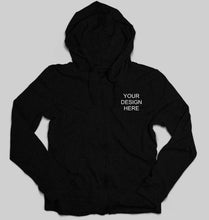 Load image into Gallery viewer, Customized-Custom-Personalized Logo Unisex Zipper Hoodie For Men/Women-S(38Inches)-Black-ektarfa.com