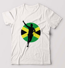 Load image into Gallery viewer, Usain Bolt T-Shirt for Men-White-Ektarfa.online