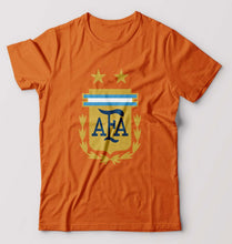 Load image into Gallery viewer, Argentina Football T-Shirt for Men-Orange-Ektarfa.online