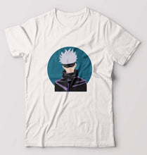 Load image into Gallery viewer, Gojo Satoru Anime T-Shirt for Men-White-Ektarfa.online
