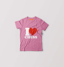 Load image into Gallery viewer, I Love Chess Kids T-Shirt for Boy/Girl-Pink-Ektarfa.online
