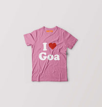 Load image into Gallery viewer, I Love Goa Kids T-Shirt for Boy/Girl-Pink-Ektarfa.online