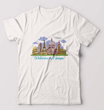 Load image into Gallery viewer, Welcome to Europe T-Shirt for Men-White-Ektarfa.online