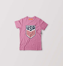 Load image into Gallery viewer, USA Football Kids T-Shirt for Boy/Girl-Pink-Ektarfa.online