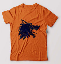 Load image into Gallery viewer, Wolf T-Shirt for Men-Orange-Ektarfa.online