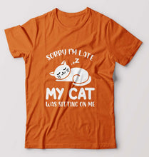 Load image into Gallery viewer, Cat T-Shirt for Men-Orange-Ektarfa.online