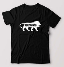 Load image into Gallery viewer, Make in India T-Shirt for Men-Black-Ektarfa.online