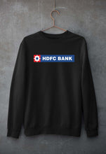 Load image into Gallery viewer, HDFC Bank Unisex Sweatshirt for Men/Women-Black-Ektarfa.online