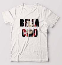 Load image into Gallery viewer, Money Heist Bella Ciao T-Shirt for Men-White-Ektarfa.online