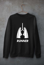 Load image into Gallery viewer, Runner Running Unisex Sweatshirt for Men/Women-Black-Ektarfa.online