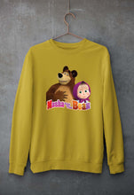 Load image into Gallery viewer, Masha and the Bear Unisex Sweatshirt for Men/Women-Mustard Yellow-Ektarfa.online