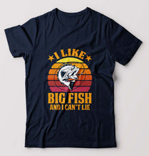 Load image into Gallery viewer, Fishing T-Shirt for Men-Navy Blue-Ektarfa.online