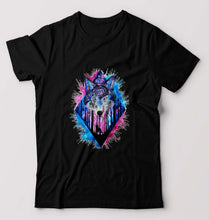 Load image into Gallery viewer, Wolf T-Shirt for Men-Black-Ektarfa.online
