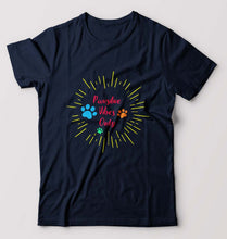 Load image into Gallery viewer, Dog Positive Vibes T-Shirt for Men-Navy Blue-Ektarfa.online