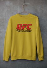 Load image into Gallery viewer, UFC Unisex Sweatshirt for Men/Women-Mustard Yellow-Ektarfa.online