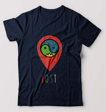 Load image into Gallery viewer, Travel Lost T-Shirt for Men-Navy Blue-Ektarfa.online