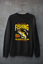Load image into Gallery viewer, Fishing Unisex Sweatshirt for Men/Women-Black-Ektarfa.online