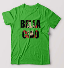 Load image into Gallery viewer, Money Heist Bella Ciao T-Shirt for Men-flag green-Ektarfa.online