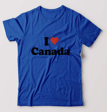 Load image into Gallery viewer, I Love Canada T-Shirt for Men-Royal Blue-Ektarfa.online