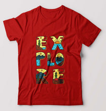 Load image into Gallery viewer, Explore Travel Adventure T-Shirt for Men-Red-Ektarfa.online