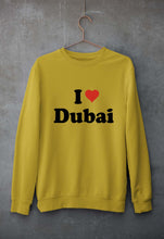 Load image into Gallery viewer, I Love Dubai Unisex Sweatshirt for Men/Women-Mustard Yellow-Ektarfa.online