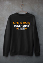 Load image into Gallery viewer, Table Tennis (TT) Unisex Sweatshirt for Men/Women-Black-Ektarfa.online