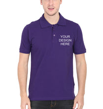 Load image into Gallery viewer, Customized-Custom-Personalized Polo T-Shirt for Men-Purple-Ektarfa.online