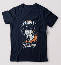 Load image into Gallery viewer, Fishing T-Shirt for Men-Navy Blue-Ektarfa.online