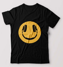 Load image into Gallery viewer, Emoji Headphone Music T-Shirt for Men-Black-Ektarfa.online